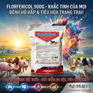 SAGOPHAR FLORFENICOL 50% 1kg (N) - Gói 10in1