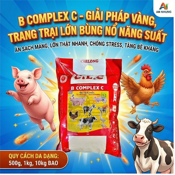 CAO LONG BCOMPLEX C - Thùng 20 gói - Ảnh 3