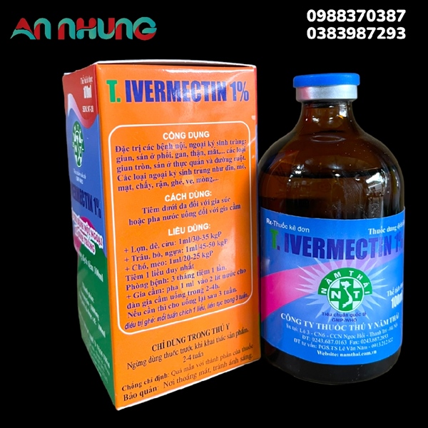 NThái T IVERMECTIN 1% 100ml - Lọ - Ảnh 3
