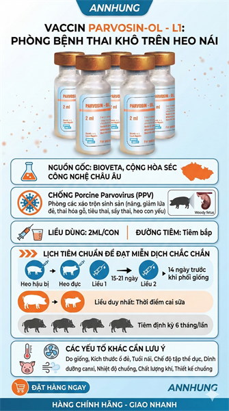 Vaccine Parvo 1 Liều - Lọ 1 con