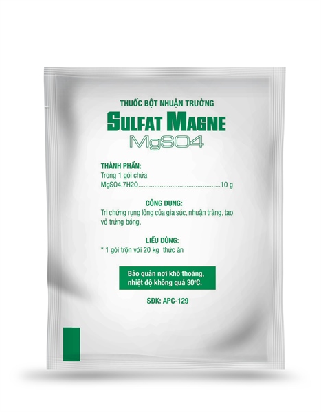 Á Châu Sulfat Magne - MgSO4 - 10gr - TRẮNG - Bịch 50 gói - Ảnh 3
