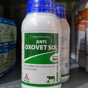 Alternative view of Sagophar Anti - Oxovet Sol - Viêm ruột, viêm khớp, Viêm hô hấp , úm gia cầm(Xanh) - Chai