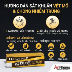 Alternative view of Á Châu IODINE (mỡ bôi) - sát trùng vết thương, trị nấm - Tuýp 20gr