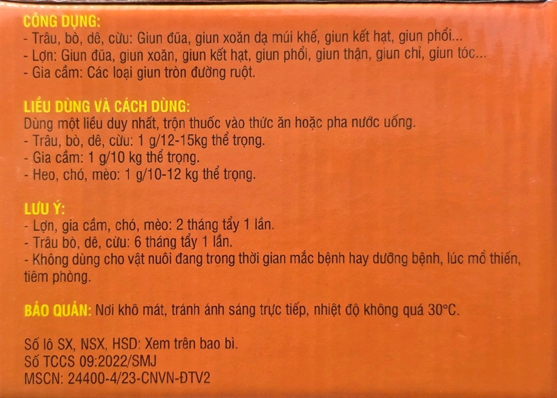 SUMI Stop tẩy giun sán thảo dược 10gr - Hộp 50 gói - Ảnh 2