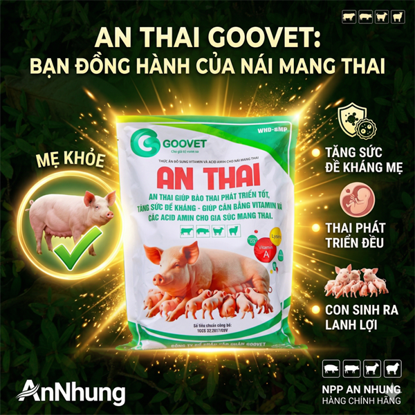 GOOVET AN THAI 1kg - Thùng 15 gói