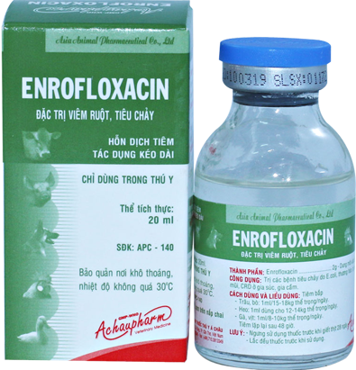 Á CHÂU - ENROFLOXAXIN 10% (Huyễn Dịch) - Lọ 100ml - Ảnh 2