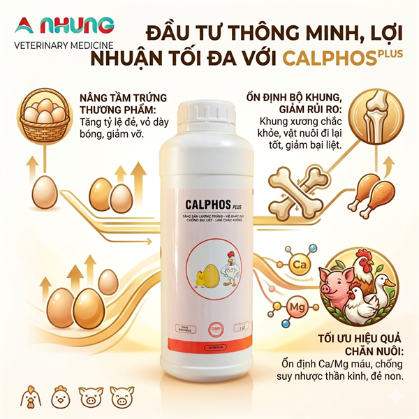 AGRI CALPHOS 1 lít - Bổ sung Can Xi - Thùng 12 can - Ảnh 3