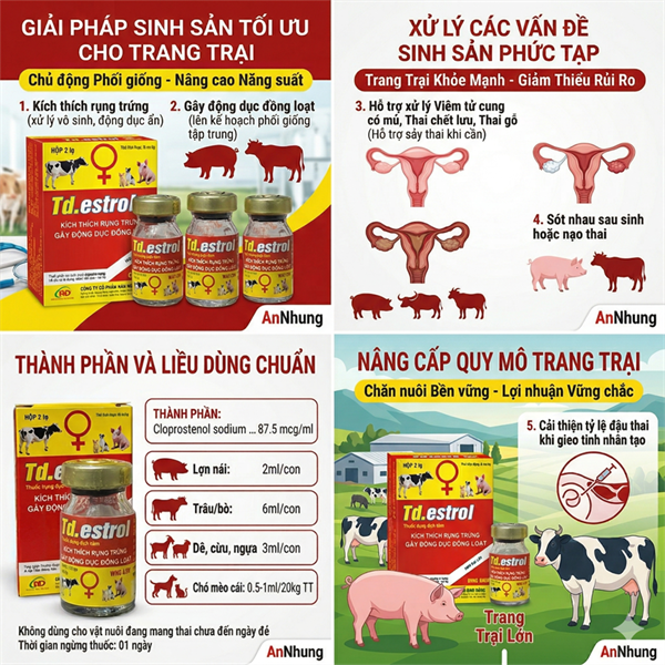 ND ESTROL 6ml - Cloprostenol - Hộp 2 lọ - Ảnh 4