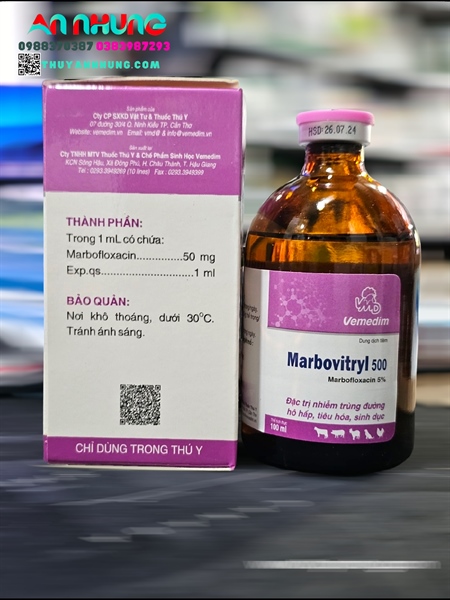 VMD MARBOVITRYL 500 - Lọ 100ml - Ảnh 3