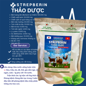 Alternative view of SUMI STREPBERIN THẢO DƯỢC 1kg - Berberin đắc trị tiêu chảy - Gói 10in1