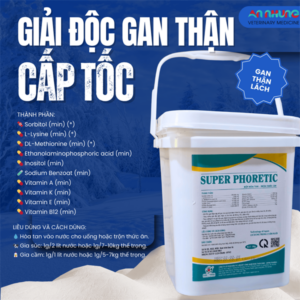 SUMI SUPER PHORETIC - Giải độc Gan, Thận, Lách - 1kg - xô 10in1