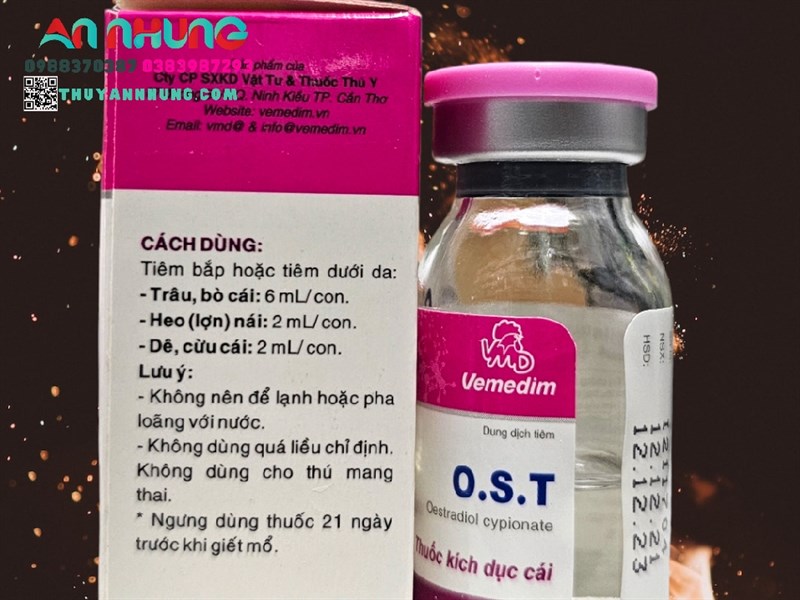 VMD OST 6ml - Hỗ Trợ Kích Dục, Xử Lý Chậm Lên Giống, Khó Thụ Thai Cho Gia Súc, Chó Mèo - Lọ - Ảnh 2