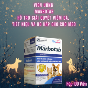Á Châu Marbo Tab (Viêm da, viêm đường tiết niệu Pet ) - Hộp 100 viên