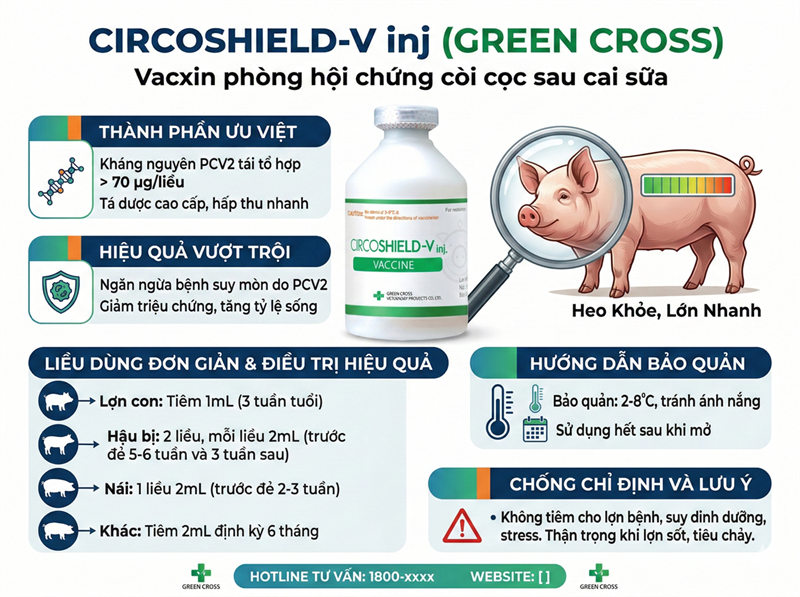 Vaccine Tigervet - Circo 10 liều - Lọ