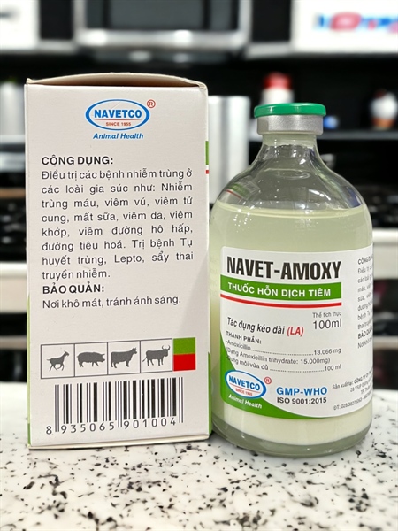 NAVET AMOX 15% LA 100ml - Lọ - Ảnh 4