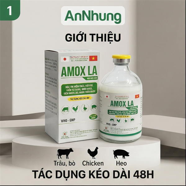 SUMI JAPAN - AMOX LA 16.4% - Chai 100ml - Ảnh 2