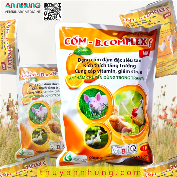 GOOVET CỐM BCOMPLEX C 1kg - Thùng 12kg