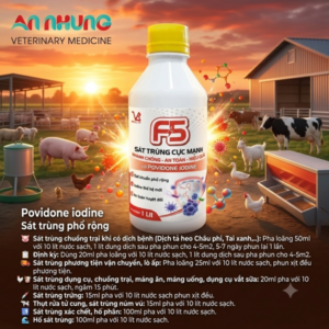 Thuốc Sát Trùng Chuồng Trại VIBO F5 (Povidine Iodine) - Thú Y An Nhung.