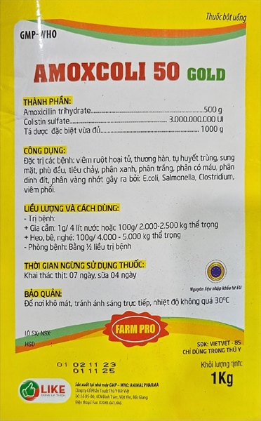 LIKE AMOX COLI 50% 1kg - Gói 10in1 - Ảnh 3