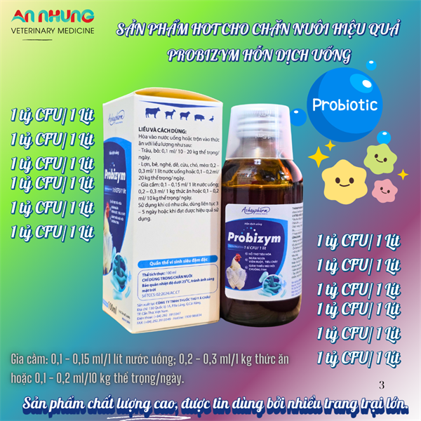 Á châu PROBIZYM 100ml - Men tiêu hóa cao cấp 1 tỷ lợi khuẩn (dạng nước) - CHAI 100ML - Ảnh 4