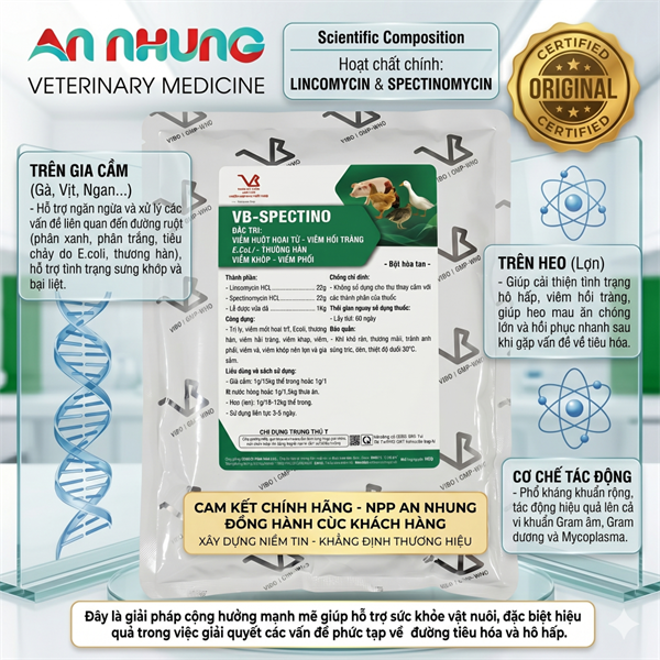 VB SPECTINO 1kg - Linco Spec - Gói 1kg 10in1 - Ảnh 4