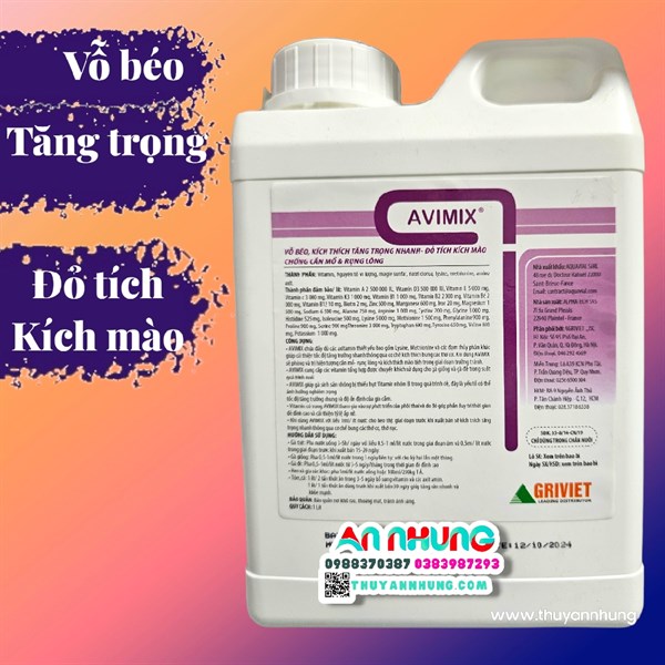 AGRI AVIMIX 1 lít - Amino, Acid Amin, - Can - Ảnh 4