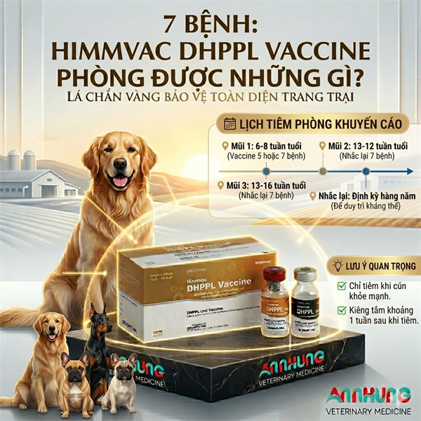 Vaccine PT - HIMVAC - 7 bệnh Chó - Cặp - Ảnh 5
