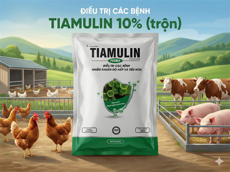 AGRIVIET TIAMULIN 10% 1Kg - Gói 10in1 - Ảnh 2