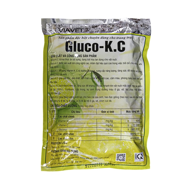 VIAVET GLUCO KC - Gói 1kg - Ảnh 2