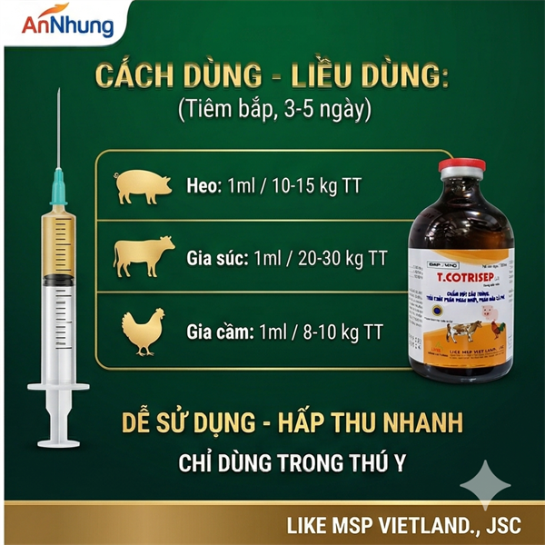 LIKE T. COTRISEP LA ( SulfaTrime) - Chai 100 ml - Ảnh 5