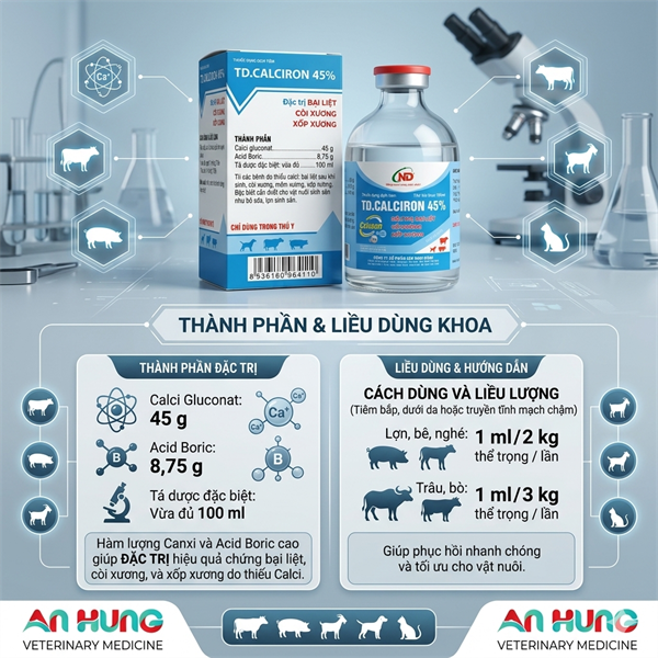 ND CALCIRON 45% (Truyền tĩnh mạch) 100ml - 100ml - Ảnh 4