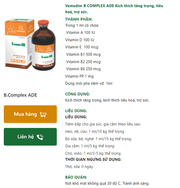 VMD ADE BCOMPLEX 100ml - Lọ - Ảnh 5