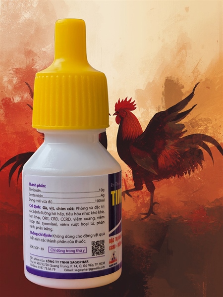 Sagophar Timi Genta 10ml - Khò khè, hen khẹc, CRD, ORT, - Lọ 10ml - Ảnh 4