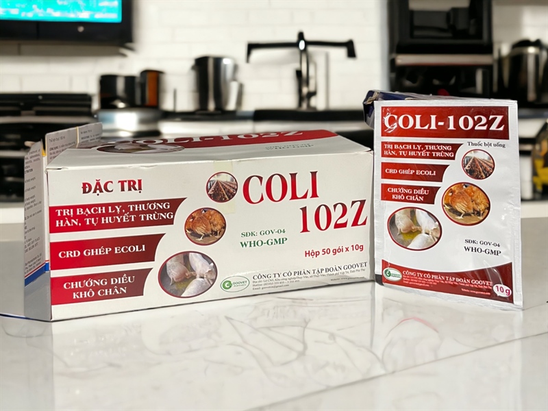 Goovet Coli 102Z (gói nhỏ) 10gr - hộp 50 gói