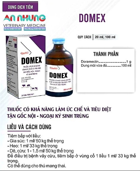 Á Châu DOMEX - Lọ 100ml - Ảnh 4