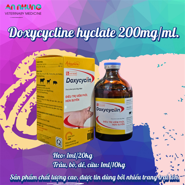 Á CHÂU DOXYCYLIN 20% 100ml - CHAI/100ML - Ảnh 2