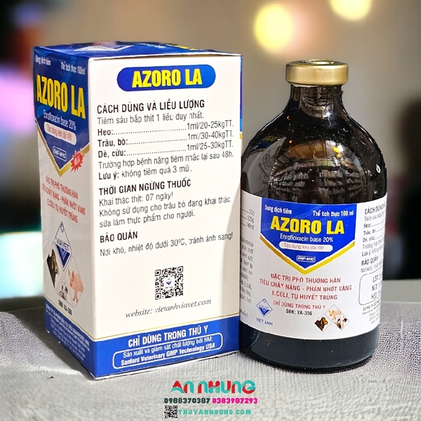 VIAVET AZORO LA 100ml - Enro 20% - Lọ - Ảnh 4