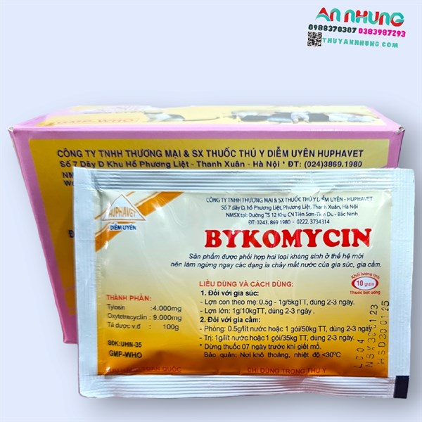 Hufa- Bykomycin 10gr - Hộp 25 gói - Ảnh 3