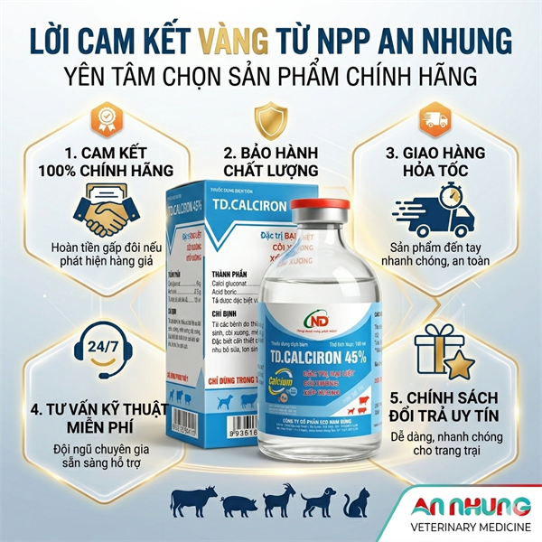 ND CALCIRON 45% (Truyền tĩnh mạch) 100ml - 100ml - Ảnh 2