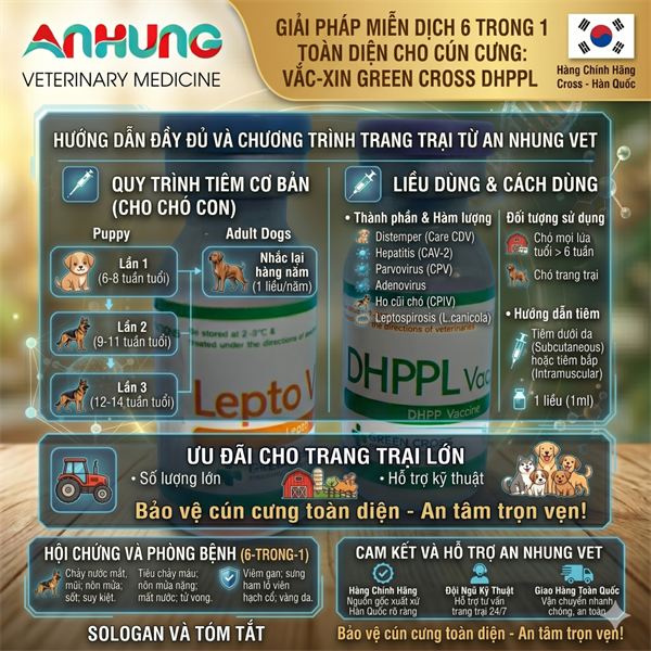 Vaccine Tigervet DHPPL - 6 bệnh Chó - Cặp - Ảnh 3