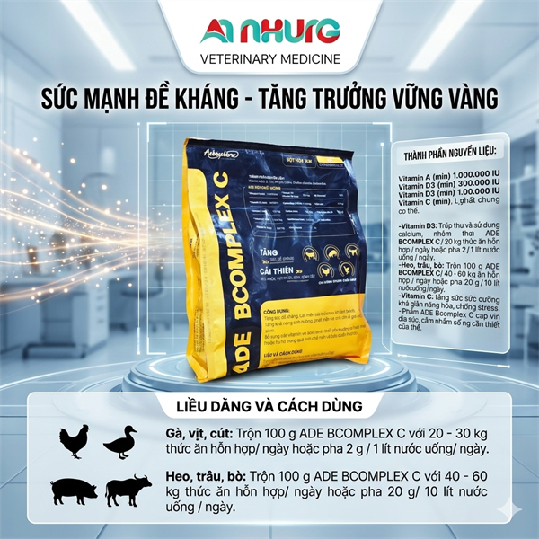 (CH56) Á CHÂU ADE BCOMPLEX C (Black Yelow) - Gói - Ảnh 5