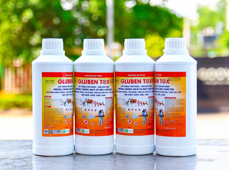GOOVET GLUBEN TOX 1 lít - Sát trùng kết hợp diệt côn trùng - Chai - Ảnh 3