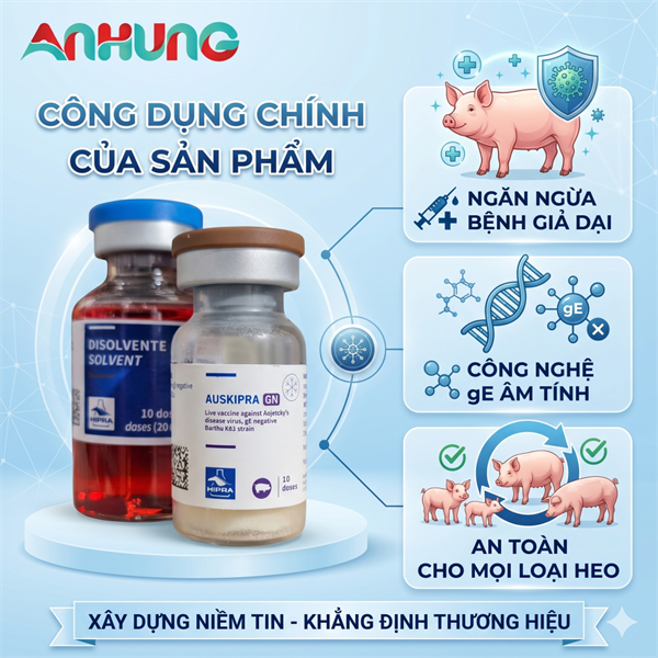 Vaccine Hipra - Auskipra GN - 10 Liều - Lọ - Ảnh 5
