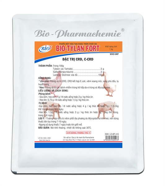 Bio Tylan Fort 100gr - Đặc trị CRD, CCRD - Gói - Ảnh 2