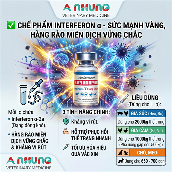 Navet Interferon - 1 Triệu UI - LỌ 1 Triệu UI