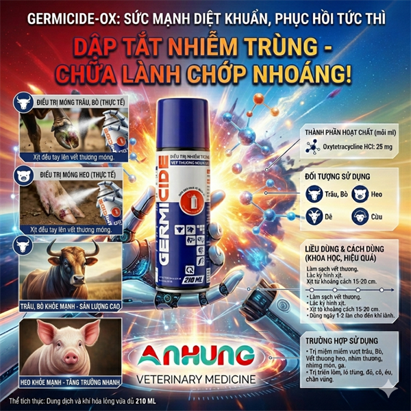 Á CHÂU GERMICIDE 210ml - Lọ - Ảnh 3