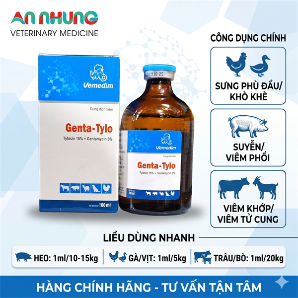 VMD GENTA TYLO 100ml - Lọ - Ảnh 4