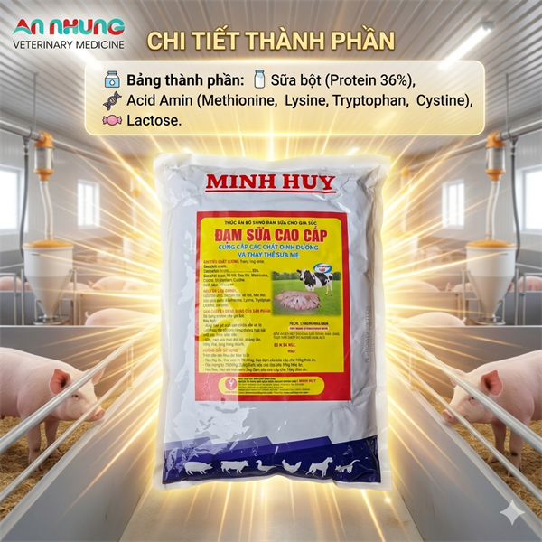 MINH HUY ĐẠM SỮA 1 KG - gói 1 kg - Ảnh 2