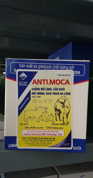 VIAVET Anti Moca 100gr - Cắn mổ, mọc lông - Hộp 10 gói - Ảnh 2