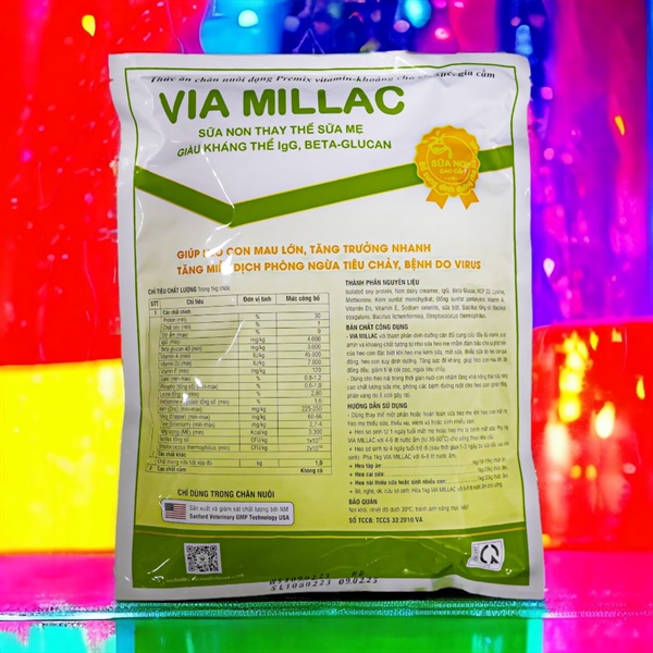 VIAVET MILK LAC 1kg - SỮA NON - Gói - Ảnh 5